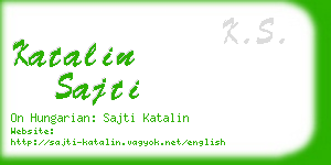 katalin sajti business card